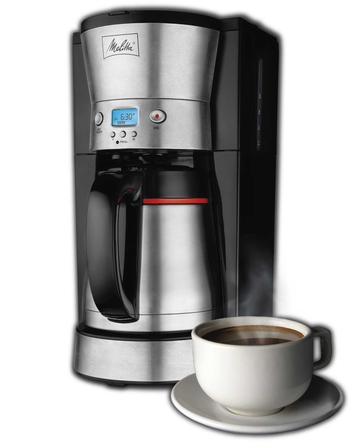 Melitta Drip Coffee Maker with Thermal Carafe - White, 10 c - Pay Less  Super Markets