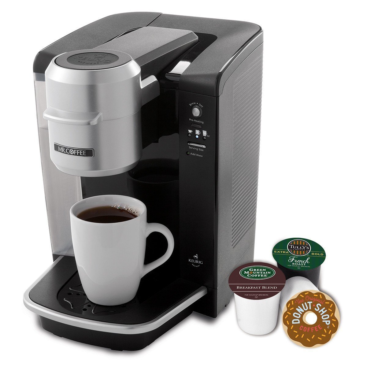Mr. Coffee Silver BVMC-KG2-001 Single Cup K-Cup® Brewing System, 8